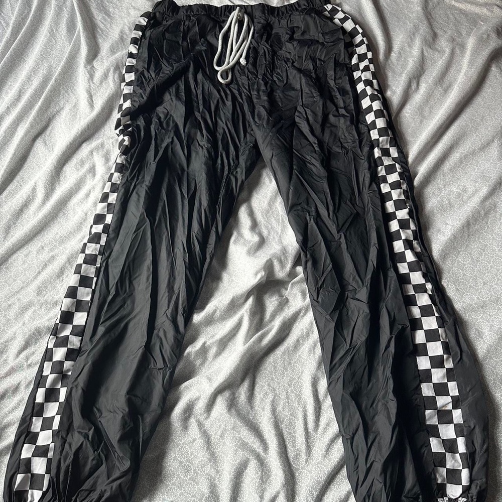 Checkered sweatpants